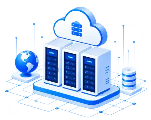 湖北IPv6站群服务器与云计算基础设施示意图